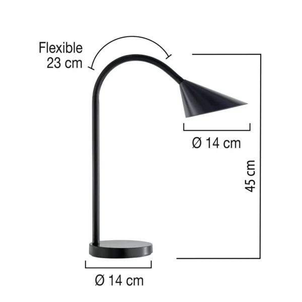 Lampe UNILUX LED Sol sort