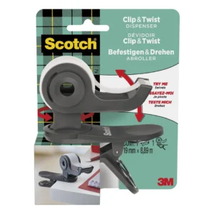 Tapedispenser SCOTCH Twist 1rl tape grå
