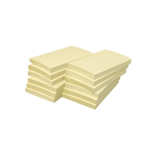 Notatblokk INFO 75x125 resirk gul (12)