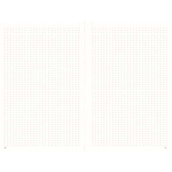 Notatbok BURDE DotNotes A5 udatert sort