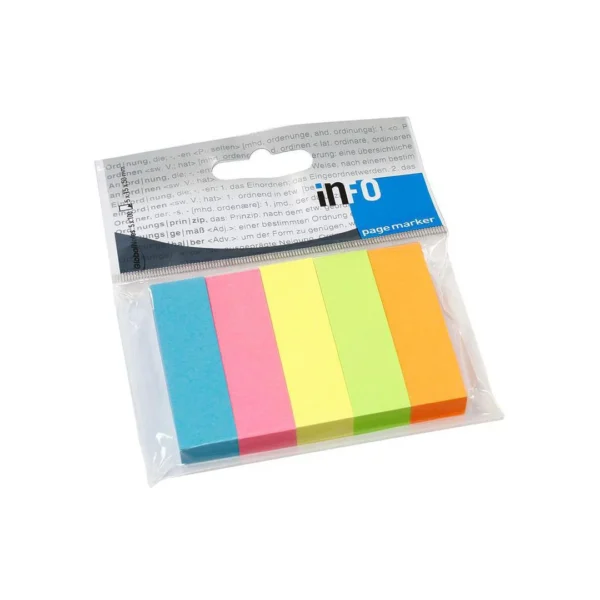 Bokmerke INFO 15x50 assortert neon (5)