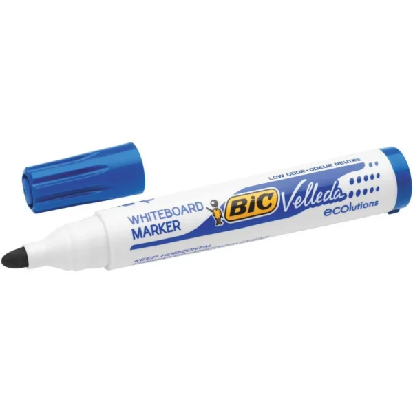Whiteboardpenn BIC Velleda 1701 rund blå