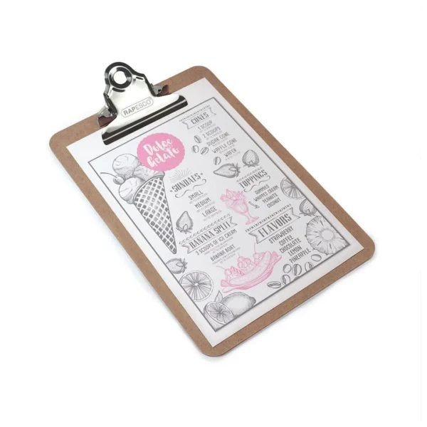 Ordrebrett RAPESCO hardboard A5 brun