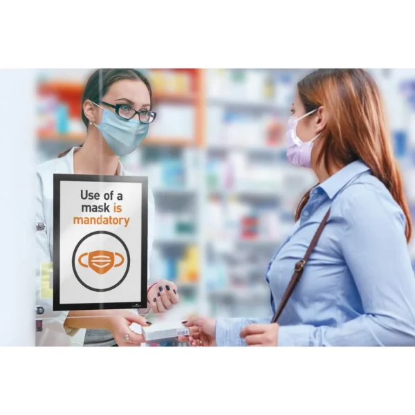 Ramme DURAFRAME A4 magnet sort (2)