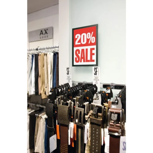 Ramme DURAFRAME A4 magnet sort (2)