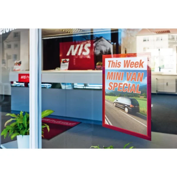 Ramme DURAFRAME A4 magnet rød (2)