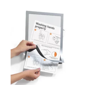 Ramme DURAFRAME A4 magnet sølv (2)