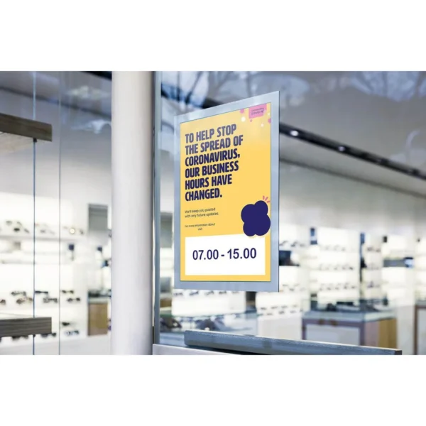 Ramme DURAFRAME A4 magnet sølv (2)