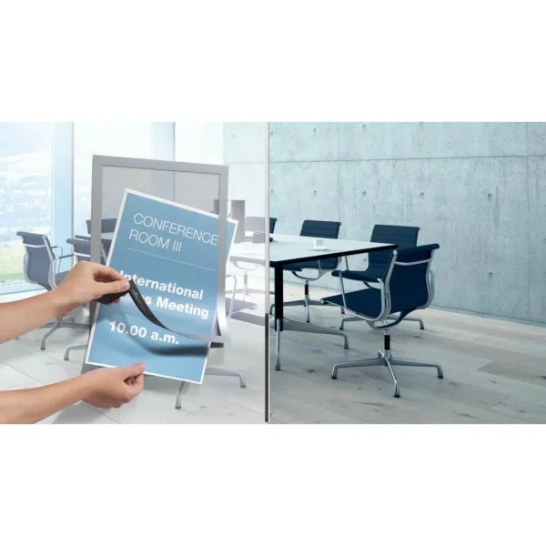 Ramme DURAFRAME A4 magnet sølv (2)