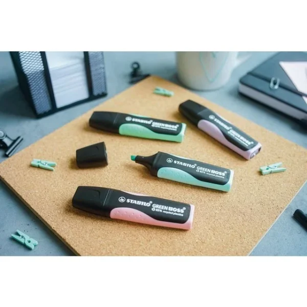 Tekstmarker STABILO Green Boss past(4)