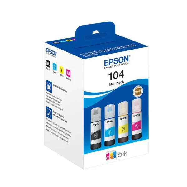 Blekk EPSON 104 C13T00P640 CMYK (4)