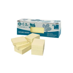 Notatblokk INFO 40x50 resirk gul (12)