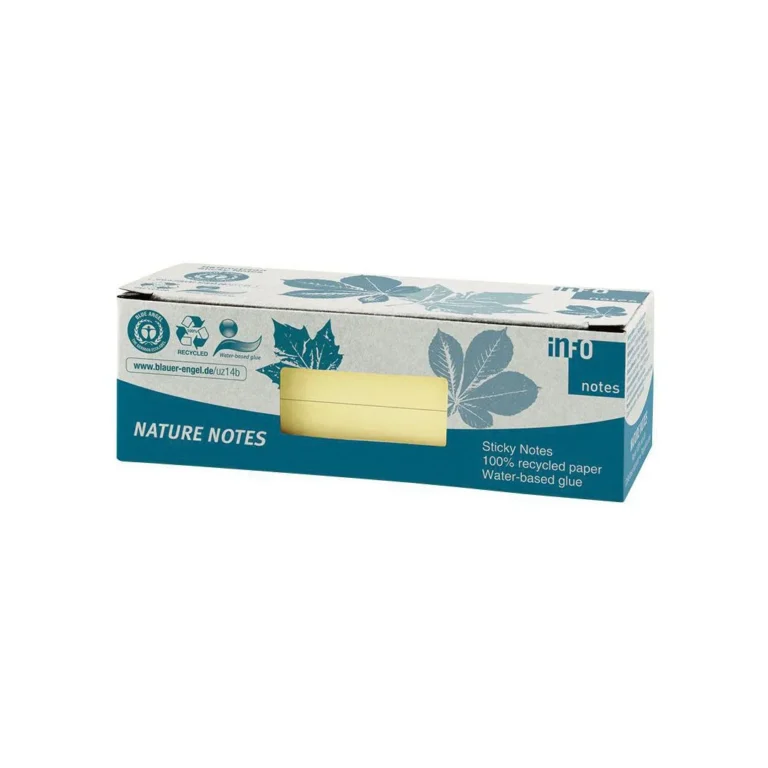 Notatblokk INFO 40x50 resirk gul (12) - Bilde 3