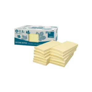 Notatblokk INFO 75x125 resirk gul (12)