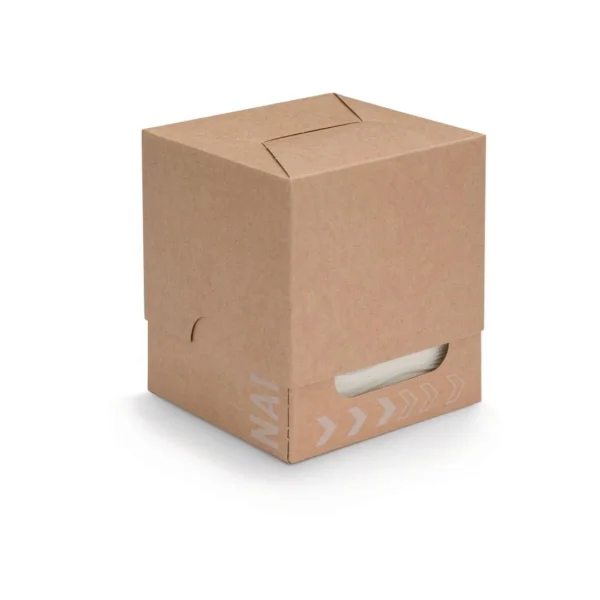 Serviett DUNISOFT 20cm hvit m/disp (50)