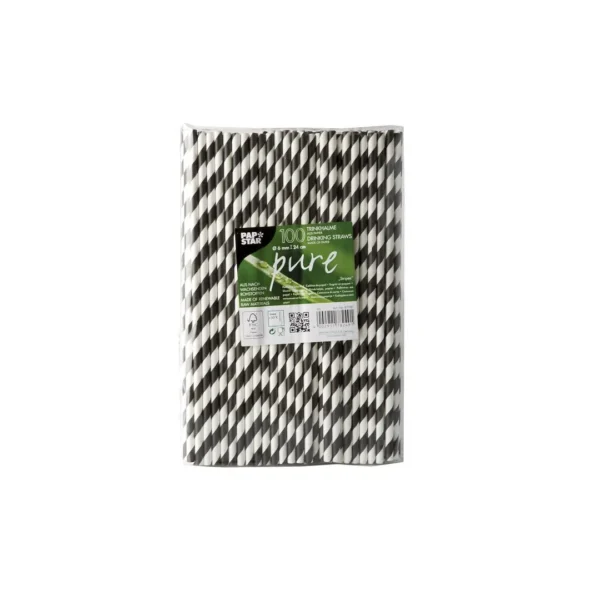 Sugerør PAPSTAR papir 24cm (100)