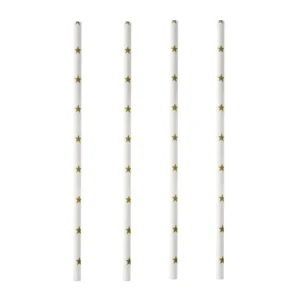 Sugerør PAPSTAR papir 20cm stjerner(100)