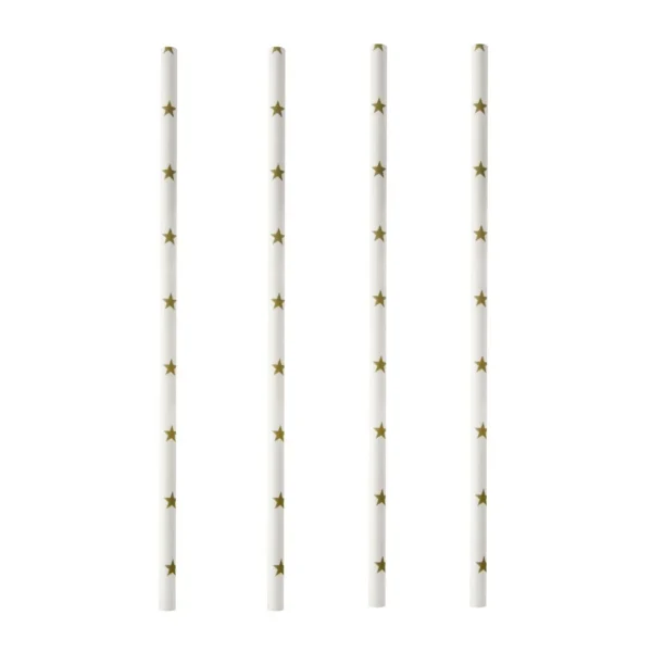 Sugerør PAPSTAR papir 20cm stjerner(100)