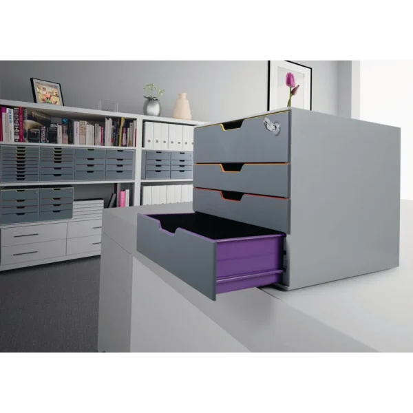 Skuffekabinett DURABLE Vc 4 skuffer lås