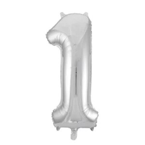 Ballong folie 86cm tall 1 sølv