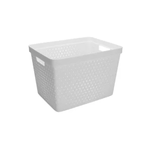 Oppbevaringskurv Star 19L hvit