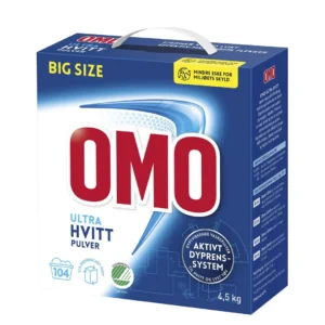 Tøyvask OMO Ultra Hvitt 4,5 kg