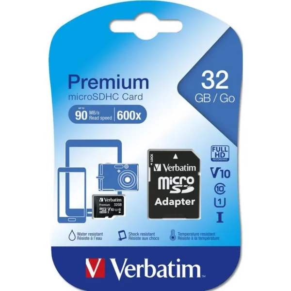 Minne VERBATIM MICRO SDHC 32GB