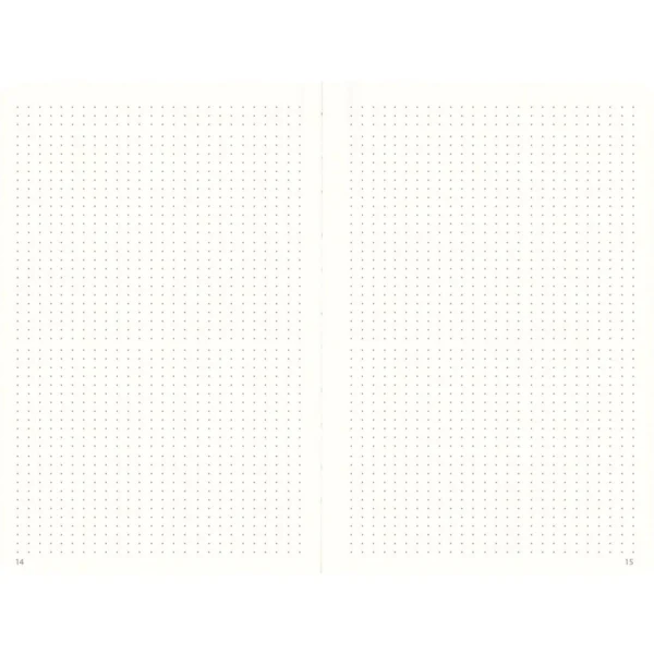 Notatbok BURDE DotNotes A5 udatert sort