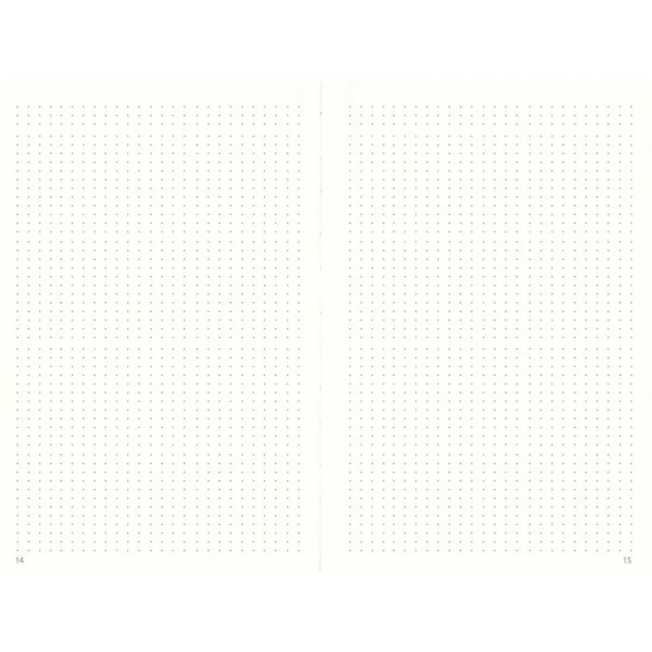 Notatbok BURDE DotNotes A5 udatert sort