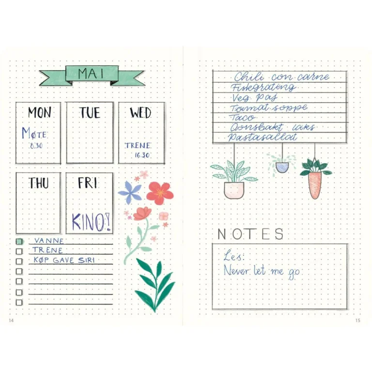 Notatbok BURDE DotNotes A5 udatert sort - Bilde 3