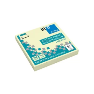 Notatblokk INFO Hygienic 75x75 gul