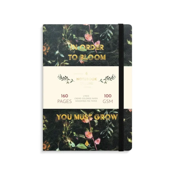 Notatbok BURDE Deluxe A5 flower