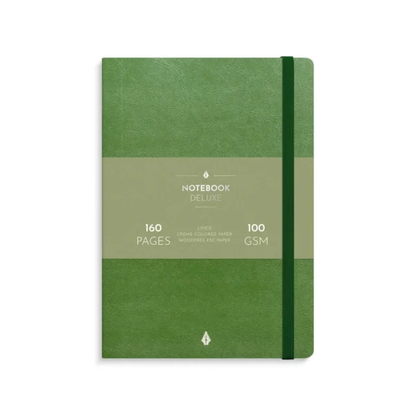 Notatbok BURDE Deluxe A5 grønn