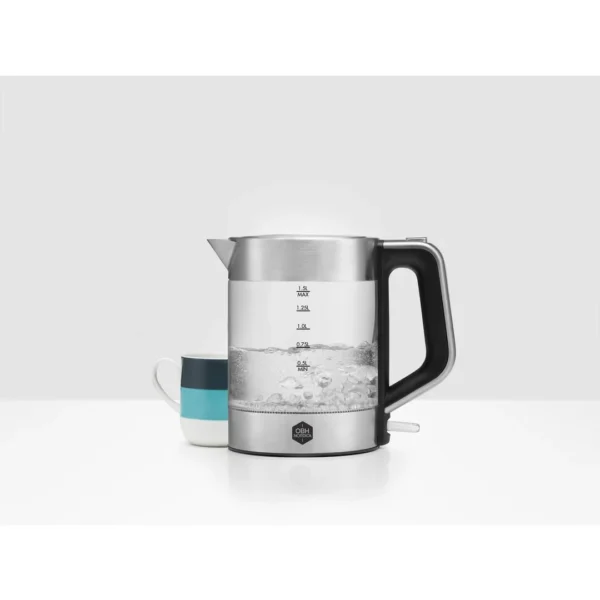 Vannkoker OBH NORDICA 1,5L glass/stål