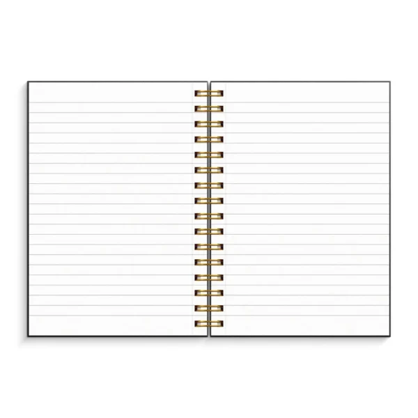 Notatbok BURDE A5 linjer 150s sort