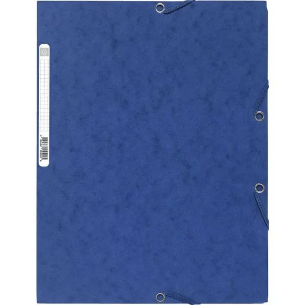 Strikkmappe EXACOMPTA A4 3 kl 400g blå