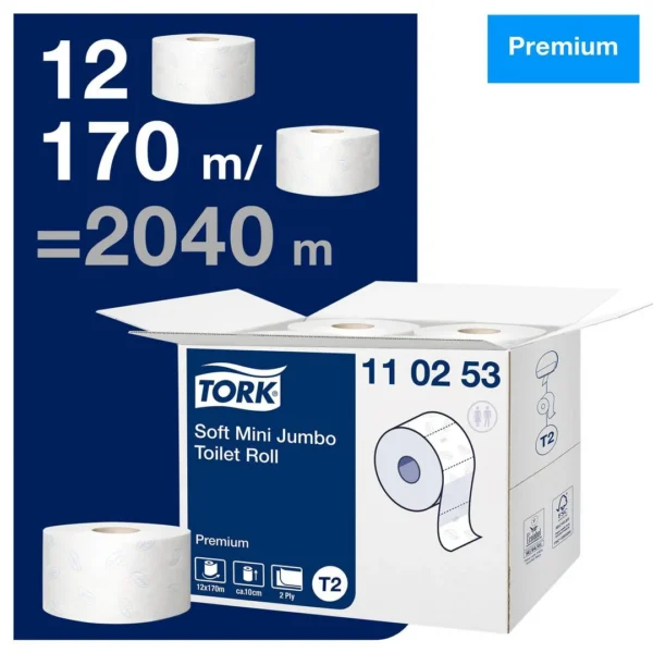 Toalettpapir TORK Premium 2L T2 170m(12)