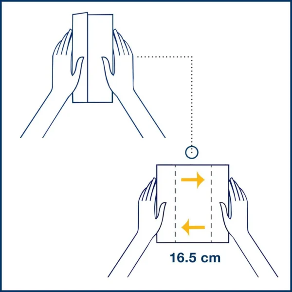 Dispenserserviett TORK N14 2L hvit (720)