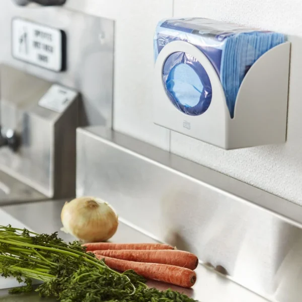 Dispenser TORK liten pakke W8 hvit