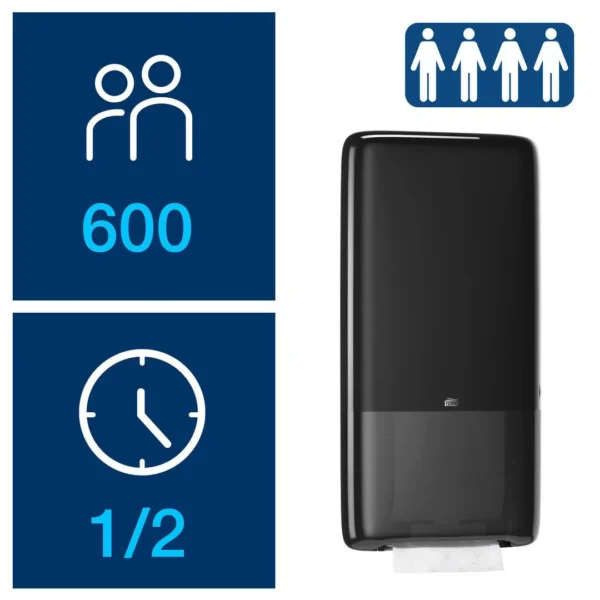 Dispenser TORK PeakServe tørk H5 sort