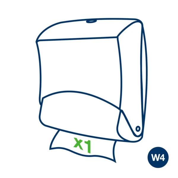 Dispenser TORK top-pack W4 hvit/turkis