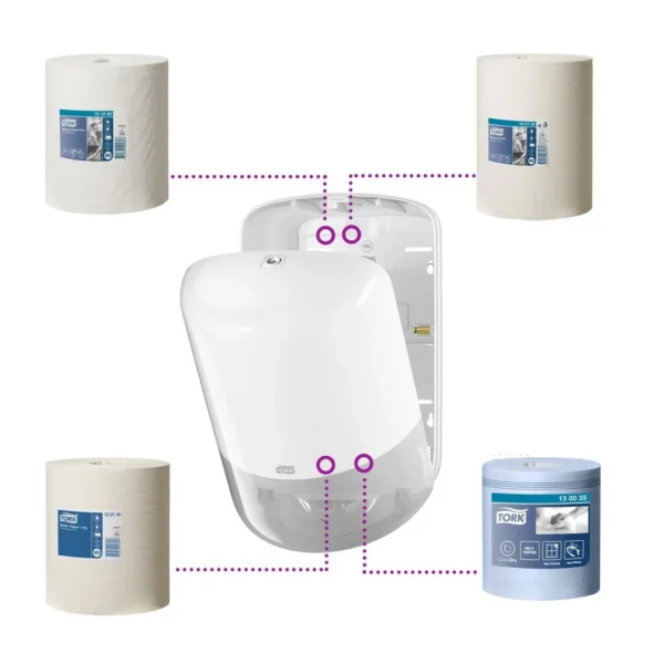 Dispenser TORK senterrull M2 hvit