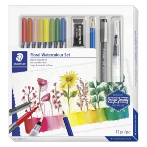 Tegnesett STAEDTLER Floral waterc. (12)