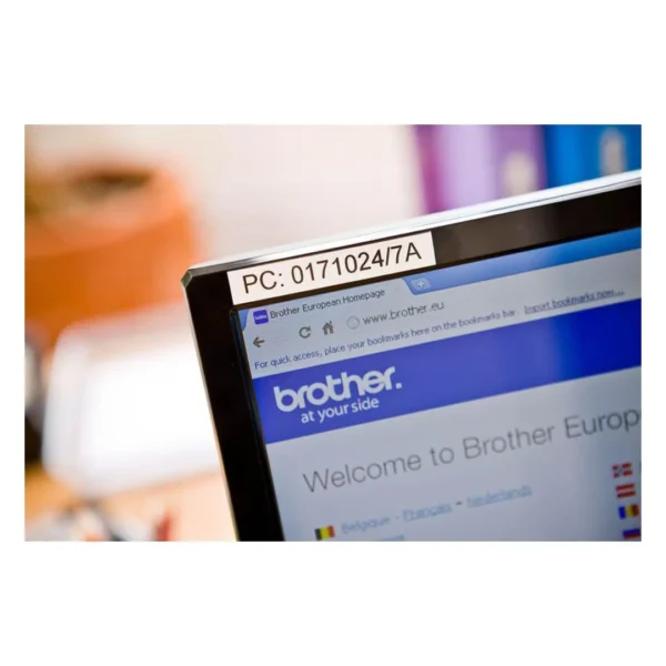 Tape BROTHER TZe-231 12mmx8m sort/hvit