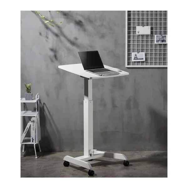 Hev/senk bord KENSON GetUpDesk tilt hvit