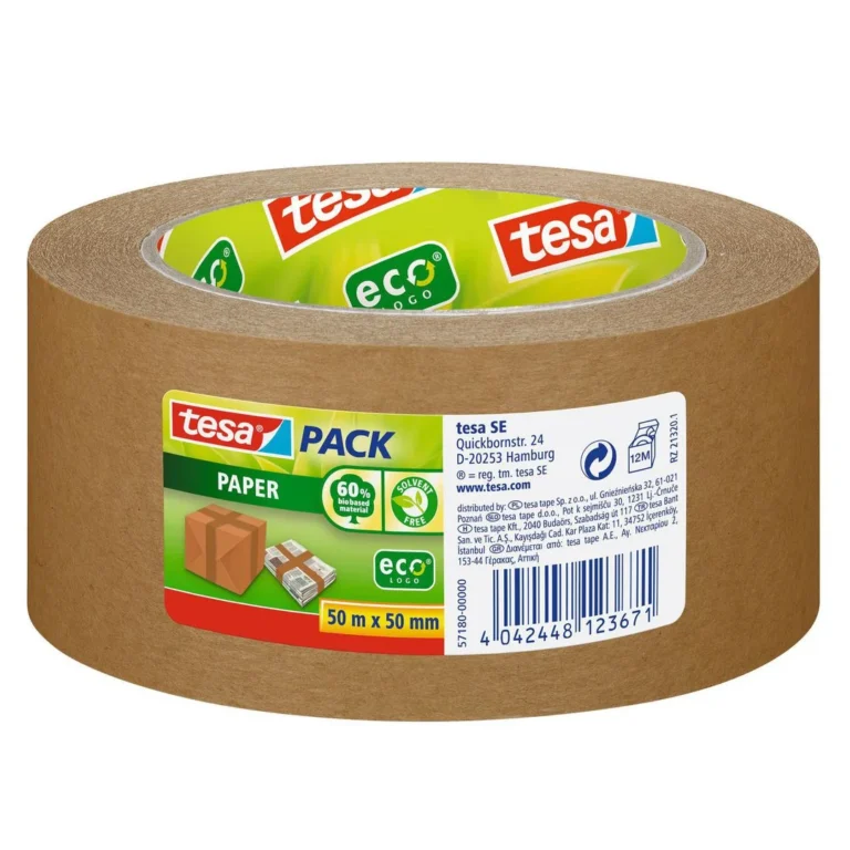 Emb.tape TESA papir strong 50mmx50m brun