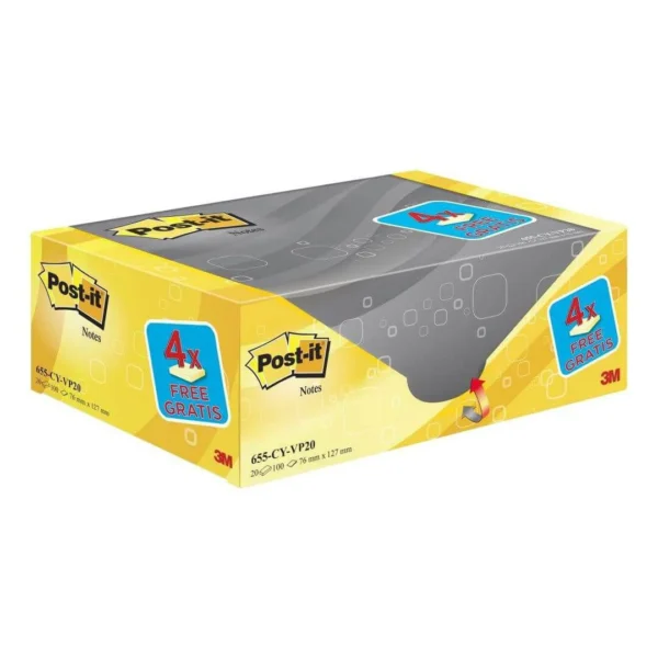 Notatblokk POST-IT 76x127 CY (20)