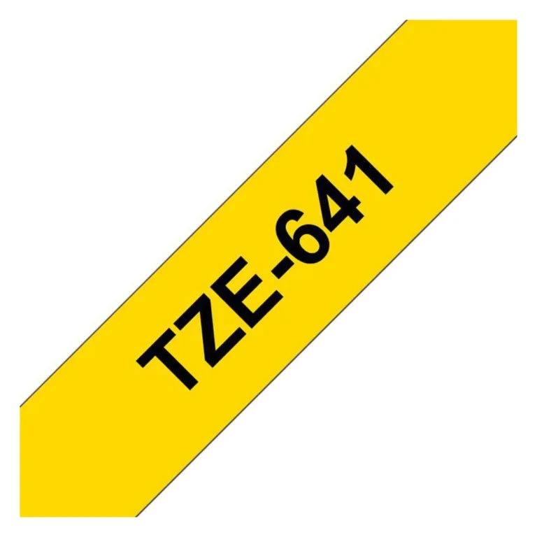 Tape BROTHER TZe-641 18mmx8m sort/gul - Bilde 2