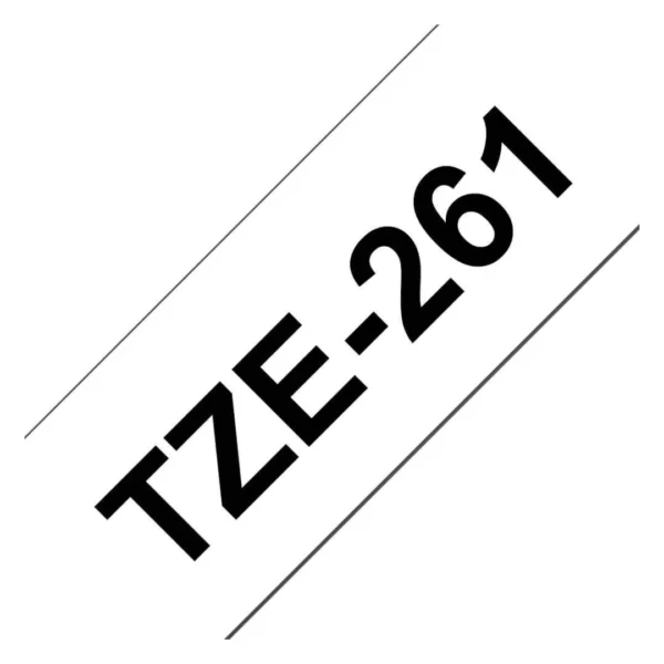 Tape BROTHER TZe-261 36mmx8m sort/hvit