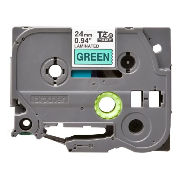 Tape BROTHER TZe-751 24mmx8m sort/grønn
